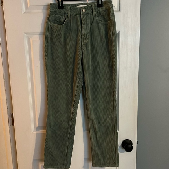 26 PacSun green‎ corduroy mom pant - Picture 1 of 4